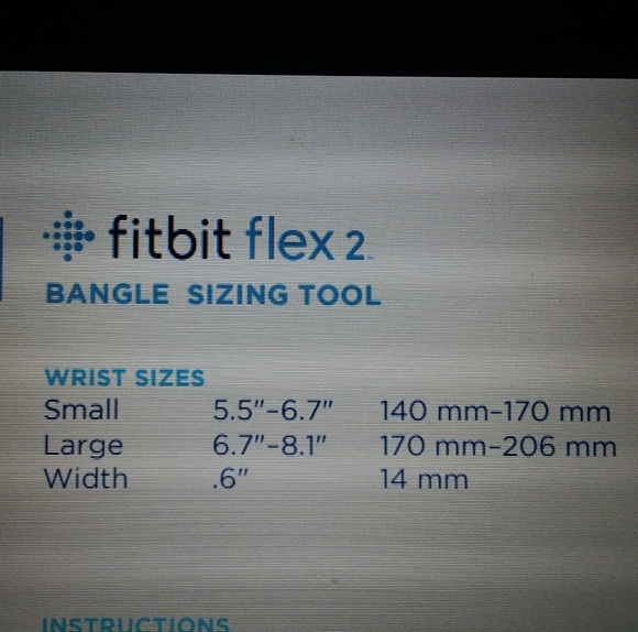 1 hour sale 💕Fitbit Flex 2 Silver bangle 🌟💖🌟 - Picture 3 of 3